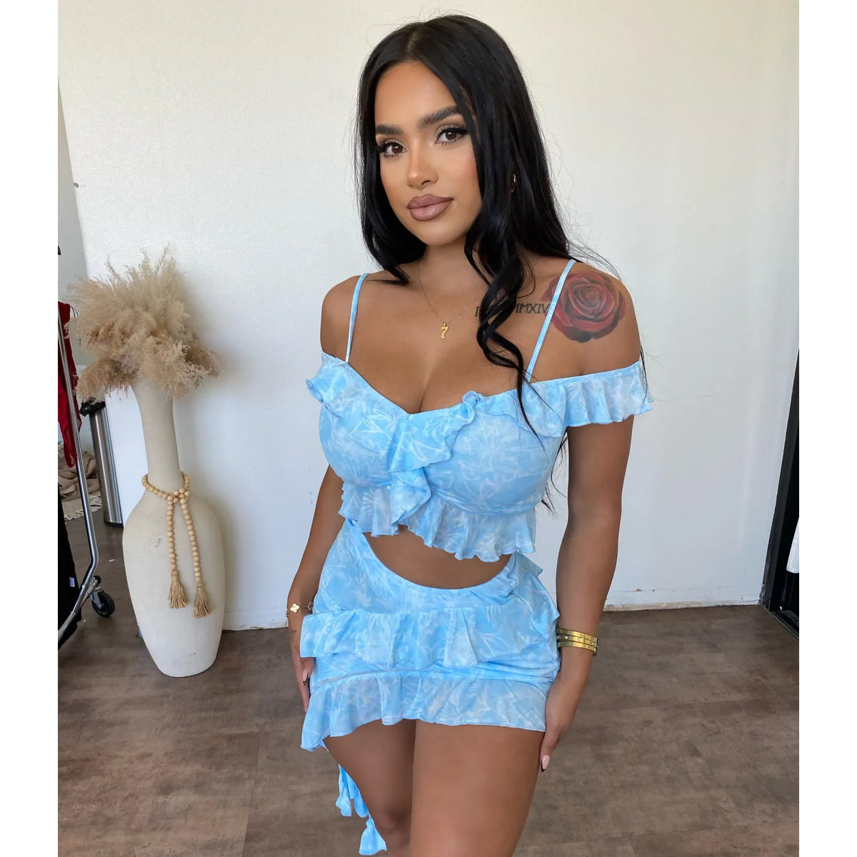 Bella Mesh Set (Baby Blue)